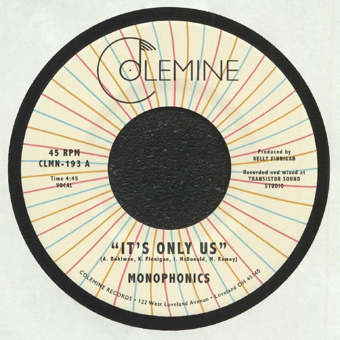Monophonics – It's Only Us (7", Colemine Records, 2021) Front Cover