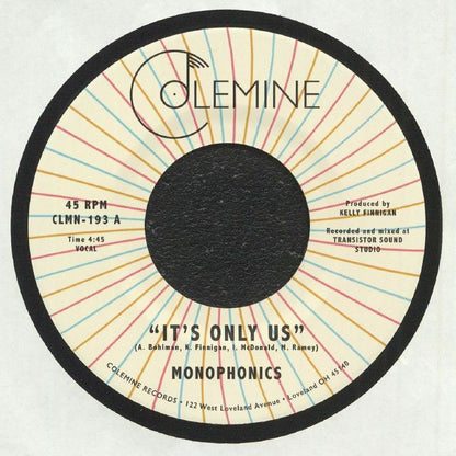 Monophonics – It's Only Us (7", Colemine Records, 2021) Front Cover