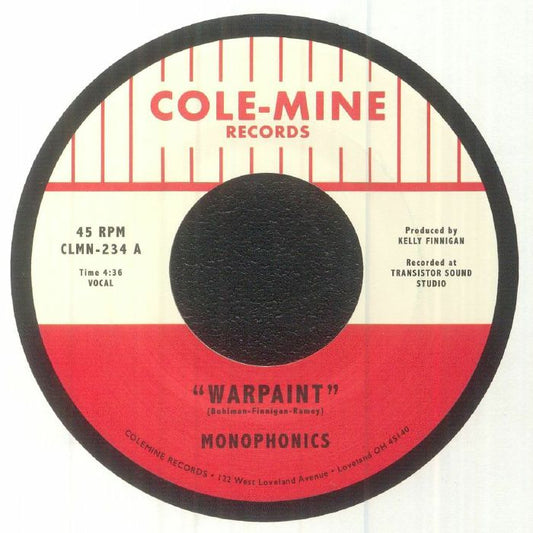 Monophonics – Warpaint (7", Colemine Records, 2023) Front Cover