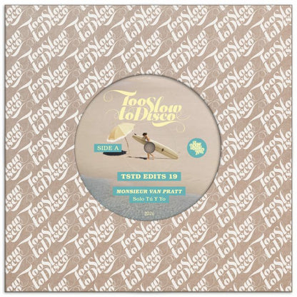 Monsieur Van Pratt – TSTDEDITS 019 (7", limited coke bottle green, Too Slow To Disco, 2026) Back Cover