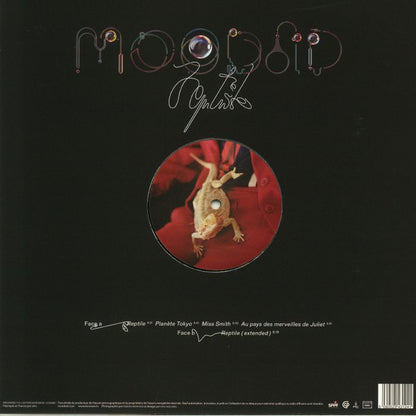 Moodoïd – Reptile (12"+CD, Because Music, 2017) Back Cover