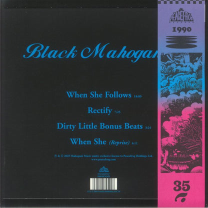 Moodymann – Black Mahogani II (LP, Smokey, Obi-Strip, Peacefrog Records, 2025) Back Cover