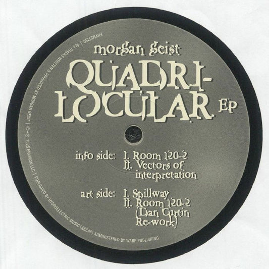 Morgan Geist – Quadri-Locular EP (12", Environ, 2025) front cover
