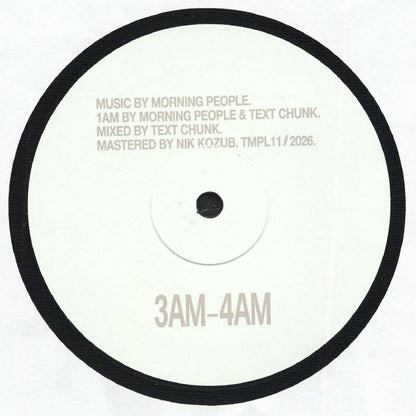 Morning People – Morning People (12", Temple, 2026) Back Cover