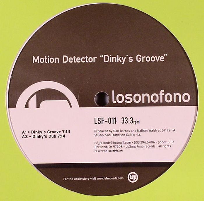 Motion Detector – Dinky's Groove (12", Losonofono Records, 2003) Front Cover
