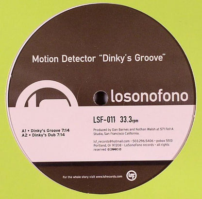 Motion Detector – Dinky's Groove (12", Losonofono Records, 2003) Front Cover