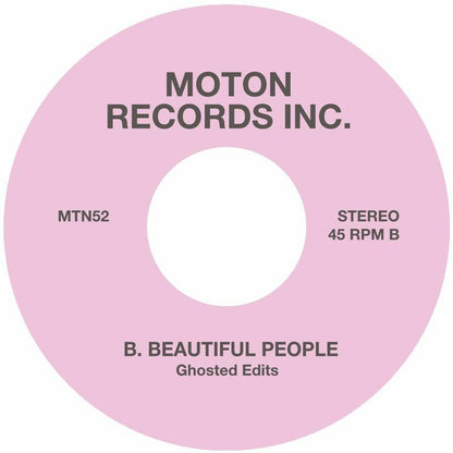 Moton Records Inc – Ghosted Edits (7", Moton, 2026) Back Cover