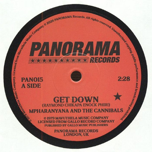 Mpharanyana and The Cannibals / The Peddlers – Get Down / Disco (7", PANORAMA, 2026) Front Cover