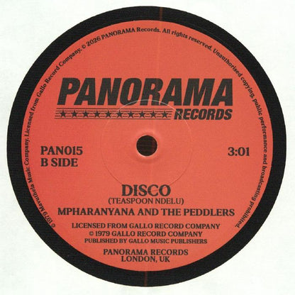 Mpharanyana and The Cannibals / The Peddlers – Get Down / Disco (7", PANORAMA, 2026) Back Cover