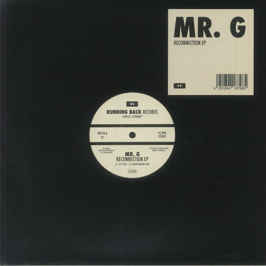 Mr. G – Reconnection EP (12", Blue, Running Back, 2026) Front Cover