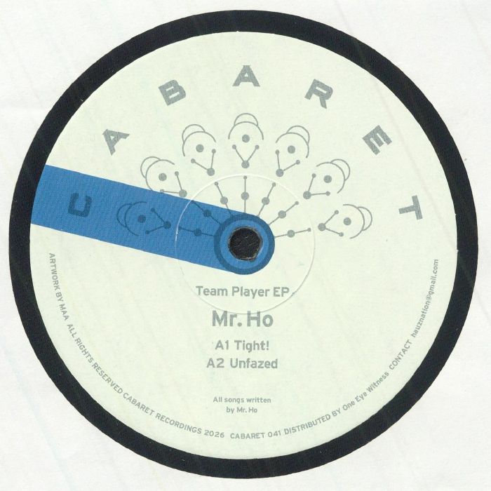 Mr. Ho – Team Player EP (12", CABARET Recordings, 2026) Front Cover