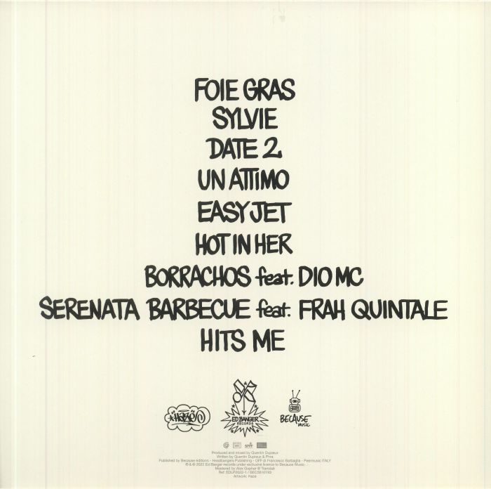 Mr Oizo , Phra – Voilá (LP, 180g, Ed Banger Records, 2022) Back Cover