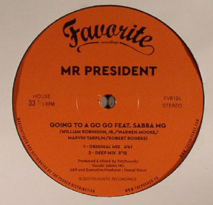 Mr President – Going To A Go Go (12", Favorite Recordings, 2017) Front Cover