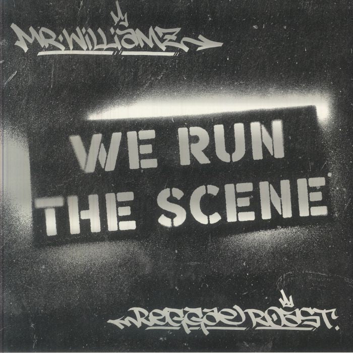 Mr Williamz / Reggae Roast – We Run The Scene EP (12", in die-cut sleeve, Reggae Roast, 2026) Front Cover