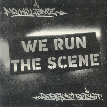 Mr Williamz / Reggae Roast – We Run The Scene EP (12", in die-cut sleeve, Reggae Roast, 2026) Front Cover