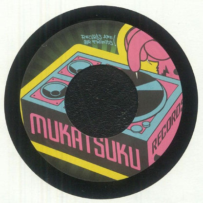 Mukatsuku Dele Sosimi The Estuary 21 – Wah Wah 45s Vs Mukatsuku: Part 2 (7", Mukatsuku Records, 2025) Back Cover