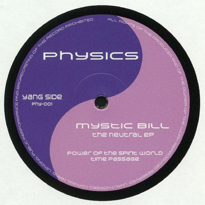 Mystic Bill – The Neutral EP (12", Physics, 2017) Front Cover