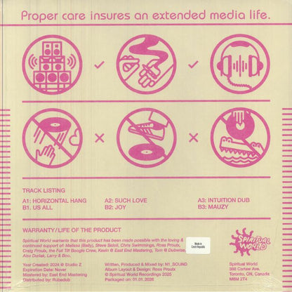 N1_Sound – Din Sync Dub (LP, Spiritual World, 2026) Back Cover