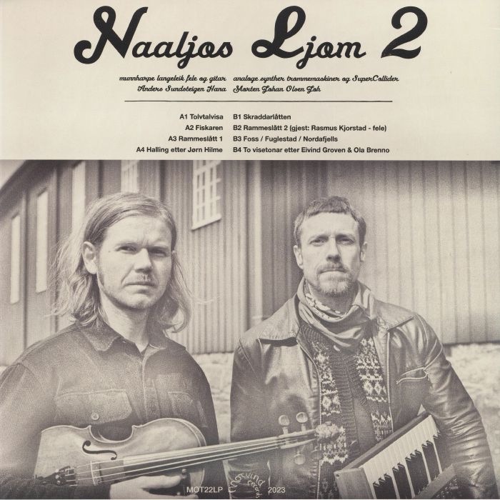 Naaljos Ljom – 2 (LP, Motvind Records, 2023) Back Cover