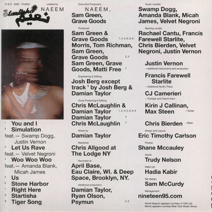 Naeem – Startisha (LP, Red, 37d03d, 2020) Back Cover