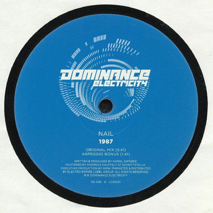Nail – Revelation (12", Dominance Electricity, 2019) Back Cover