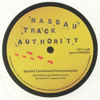Nassau Track Authority – Special Unreleased Instrumentals (12", Nassau Track Authority, 2025) back cover