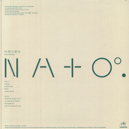 NAT000 – Time Samples (LP, mykesrhiza, 2025) Back Cover