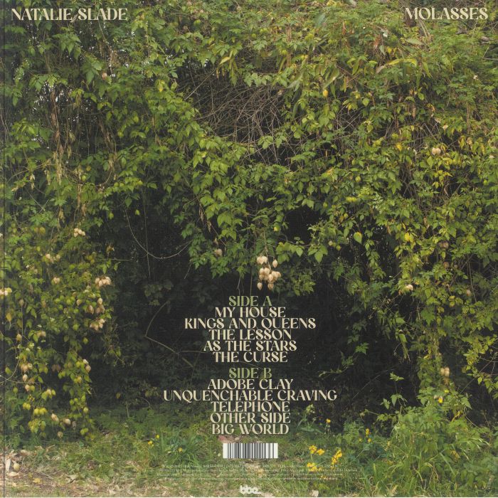 Natalie Slade – Molasses (LP, BBE, 2025) Back Cover