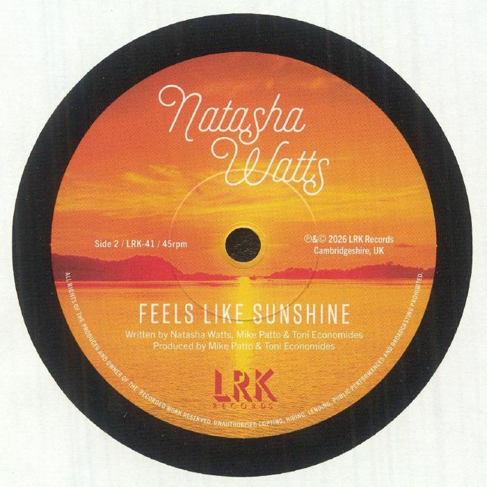 Natasha Watts – Good Love / Feels Like Sunshine (7", LRK Records, 2026) Back Cover