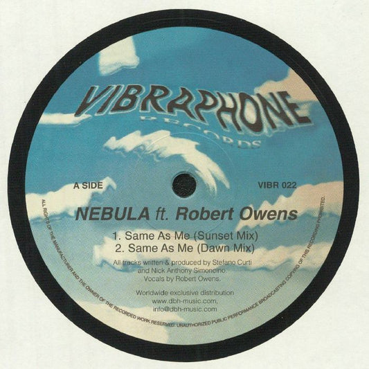 Nebula Ft. Robert Owens – Same As Me (12", Vibraphone Records, 2021) Front Cover