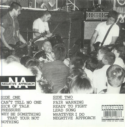 Negative Approach – Negative Approach (7", Touch And Go, 2021) Back Cover
