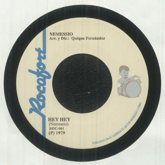 Nemessio – Hey Hey  (7", Rocafort Records, 2025) front cover