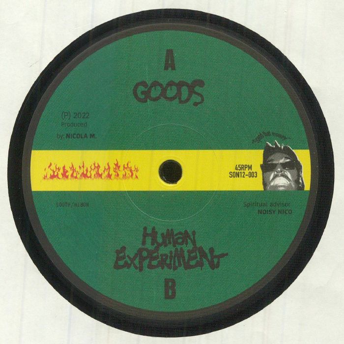 Nicolini – Goods / Human Experiment (12", South of North, 2022) Front Cover