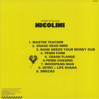 Nicolini – Penni's Palace (LP, South of North, 2021) Back Cover