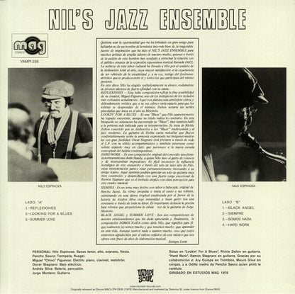 Nil's Jazz Ensemble – Nil's Jazz Ensemble (LP, Vampi Soul, 2021) Back Cover