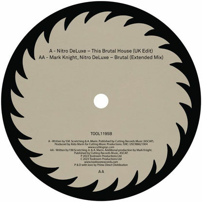 Nitro Deluxe / Mark Knight – This Brutal House (12", Toolroom, 2026) Back Cover