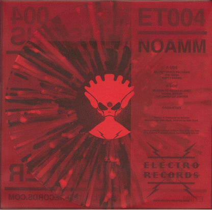Noamm – The Ghost Of Jupiter (12", Clear With White / Black Splatter, Electro Records, 2020) Back Cover