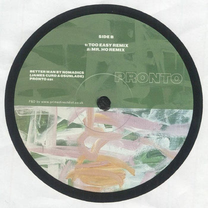 Nomadics – Better Man (12", Pronto, 2026) Back Cover