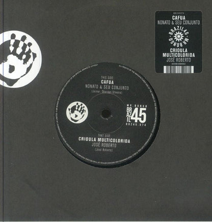 Nonato & Seu Conjunto / José Roberto – Cafua / Crioula Multicolorida (7", Mr Bongo, 2023) front cover