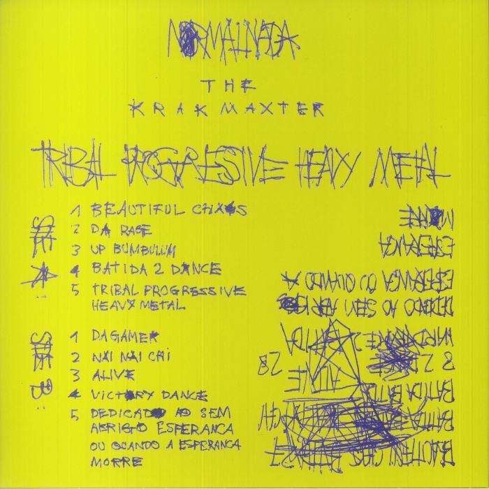 Normal Nada The Krakmaxter – Tribal Progressive Heavy Metal (LP, Nyege Nyege Tapes, 2023) Back Cover