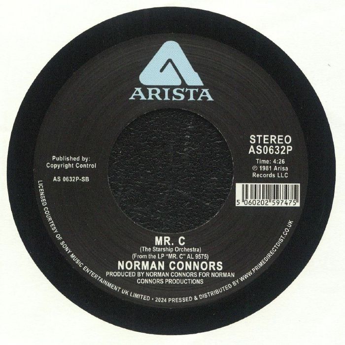Norman Connors – She's Gone / Mr.C (7", Arista, 2024) Back Cover