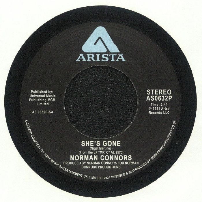 Norman Connors – She's Gone / Mr.C (7", Arista, 2024) Front Cover