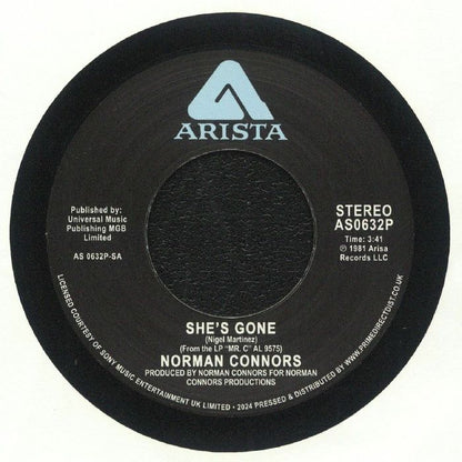 Norman Connors – She's Gone / Mr.C (7", Arista, 2024) Front Cover