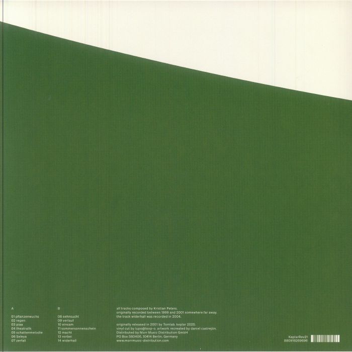 Novisad – Seleya (LP, Keplar, 2025) Back Cover