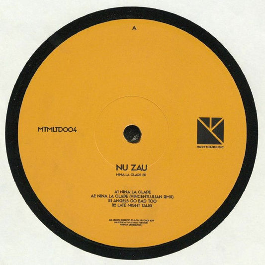 Nu Zau – Nina La Clape EP (12", MTM Holland, 2019) Front Cover