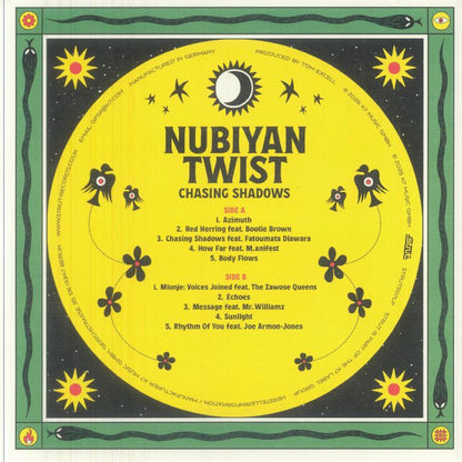 Nubiyan Twist – Chasing Shadows (LP, Yellow, Strut, 2026) Back Cover