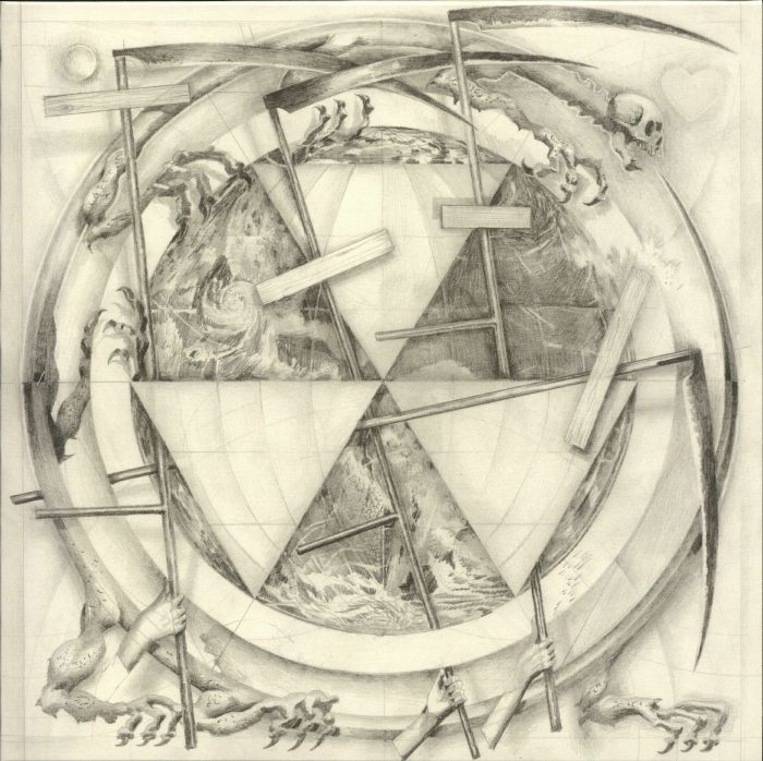 Nuke Watch – Worlds Gone M.A.D. (LP, The Trilogy Tapes, 2024) Front Cover