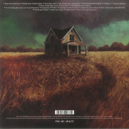 NxxxxxS – Short Term Agreement (LP, Because Music, 2023) Back Cover