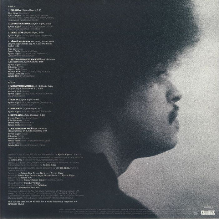 Nyron Higor – Nyron Higor (LP, Far Out Recordings, 2025) Back Cover