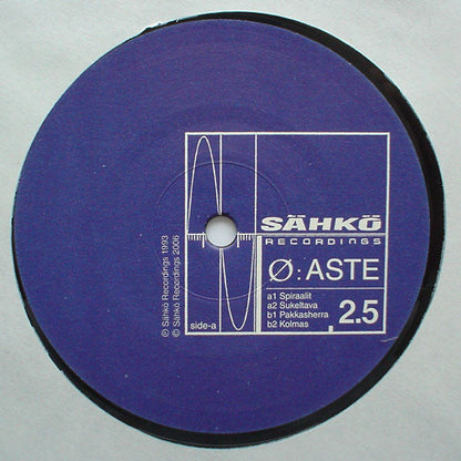 Ø – Aste (2xLP, Sähkö Recordings, 2025) image 02